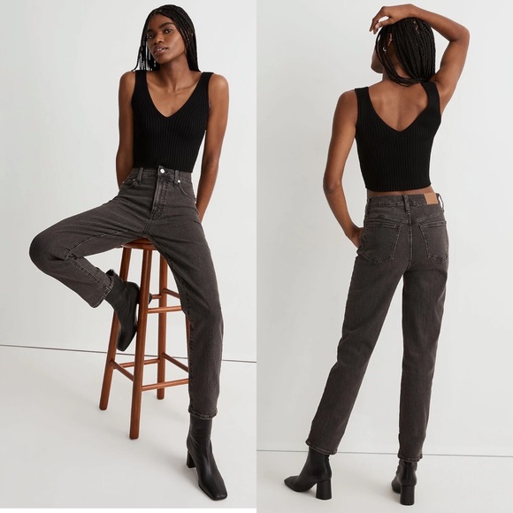 Madewell Denim - Madewell The Perfect Curvy Vintage Jean in washed black size 23